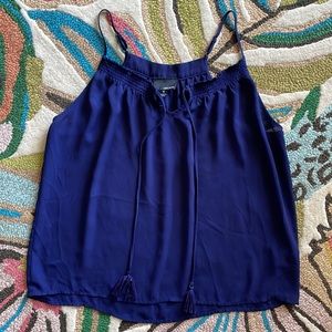 Greylin navy blue cami with tassels